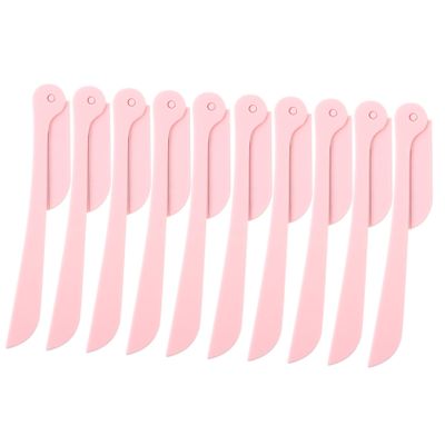 FOMIYES 10pcs Portable Eyebrow Foldable Trimmers for Women Lightweight Eyebrow Sharper for Travel for Precise Shaping and Grooming