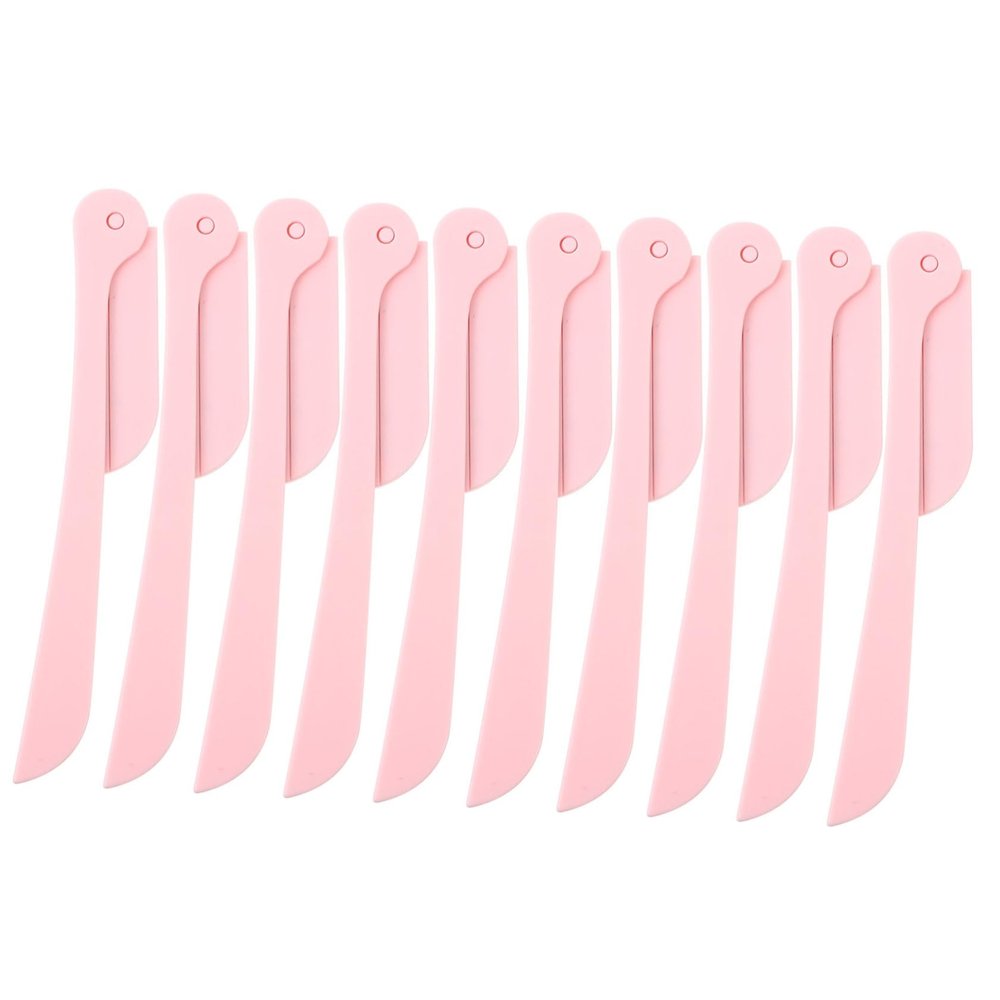 FOMIYES 10pcs Portable Eyebrow Foldable Trimmers for Women Lightweight Eyebrow Sharper for Travel for Precise Shaping and Grooming