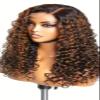YNICKRKR Hair Wigs Ombre 5x5 Deep Wave 1B/30 Wig Glueless Wear And Go 200 Density Pre Plucked Hairline HD Invisible Lace Breathable Cap For Women(200 DENSITY_5X5 HD LACE_36INCHES) view 1