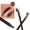 2pcs Waterproof Eyebrows Pencil Microblading Eyebrow Pen Pull Cord Peel-off Brow Pencil for Creating Long-Lasting Clear Wild Eyebrows, Brow Permanent Makeup (2pcs Brown) view 3