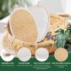3 Pack Natural Loofah Exfoliating Body Scrubber, Exfoliating Loofah Sponges, Face Exfoliator Scrubber, Facial Loofah for Men and Women view 2