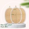 3 Pack Natural Loofah Exfoliating Body Scrubber, Exfoliating Loofah Sponges, Face Exfoliator Scrubber, Facial Loofah for Men and Women view 4