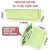 BAREFOOT CARIBOU Hair Tools Travel Bag and Heat Resistant Mat for Flat Irons, Straighteners, Curling Iron, and Haircare Accessories, 2-in-1 design, with Interior Pockets, Organizer (Apple Green) view 2