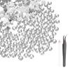 MECCANIXITY 2000pcs SS12 3mm Flatback Crystal Rhinestones, Resin Crystal Gems with Tweezer Dotting Pen Non Hotfix for Bedazzling Tumblers Mugs Bottles Nail DIY Crafts, White view 1