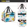 miaozhen Trendy Polka Dot Animal Elephant Giraffe hanging makeup bag for travel with hook, designer cute for dad maleta para maquillaje L view 4