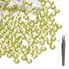 MECCANIXITY 3000pcs SS16 4mm Flatback Crystal Rhinestones, Resin Crystal Gems with Tweezer Dotting Pen Non Hotfix for Bedazzling Tumblers Mugs Bottles Nail DIY Crafts, Yellow view 1