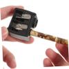 Healvian Dual Hole Makeup Pencil Sharpener 4pcs Eyeliner and Lipstick Sharpener Set for Women for Eyebrow Pencils Black Random Color view 2