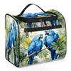 Adornori Tropical Parrot Travel Toiletry Bag for Men and Women, Large Hanging Makeup Bag Organizer Toiletries Bag for Travel, Cosmetic Bag with Handle view 1