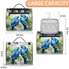 Adornori Tropical Parrot Travel Toiletry Bag for Men and Women, Large Hanging Makeup Bag Organizer Toiletries Bag for Travel, Cosmetic Bag with Handle view 2