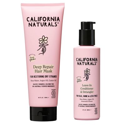 California Naturals Deep Repair Hydrating Hair Mask & Smoothing Leave-in Conditioner Set