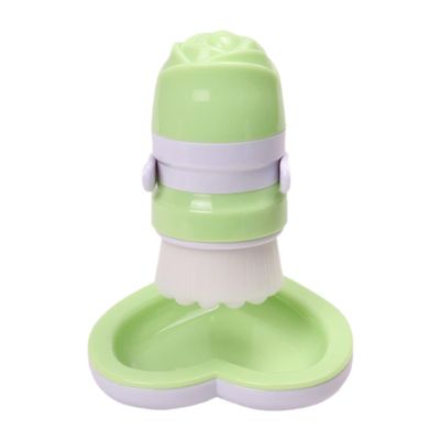 DONFAMDS Double-Headed Rose Face Wash Brush Facial Cleansing Tool for Deep Cleaning Heart-Shaped Stand for Womens Skincare Routine