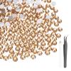 MECCANIXITY 3000pcs SS16 4mm Flatback Crystal Rhinestones, Resin Crystal Gems with Tweezer Dotting Pen Non Hotfix for Bedazzling Tumblers Mugs Bottles Nail DIY Crafts, Champagne view 1