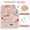 MECCANIXITY 3000pcs SS16 4mm Flatback Crystal Rhinestones, Resin Crystal Gems with Tweezer Dotting Pen Non Hotfix for Bedazzling Tumblers Mugs Bottles Nail DIY Crafts, Champagne view 3