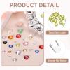 MECCANIXITY 2000pcs SS12 3mm Flatback Crystal Rhinestones, Resin Crystal Gems with Tweezer Dotting Pen Non Hotfix for Bedazzling Tumblers Mugs Bottles Nail DIY Crafts, Yellow view 3