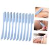 ARTSEWPLY Stainless Steel Folding Eyebrow Trimmer 10-Piece Set for Women Sharp Eyebrow Razors Safety Design for Precise Grooming and Hair Removal view 4