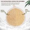 3 Pack Natural Loofah Face Scrubber, Women Facial Pad, Loofa Face Exfoliator Scrubber, Exfoliating Loofah Sponges for Shower Face view 2