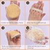 3 Pack Natural Loofah Face Scrubber, Women Facial Pad, Loofa Face Exfoliator Scrubber, Exfoliating Loofah Sponges for Shower Face view 3