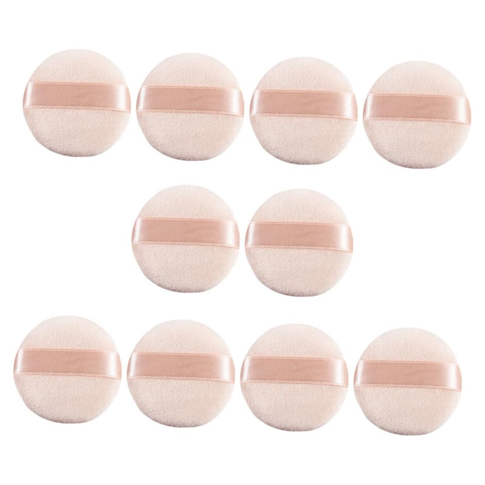 ARTSEWPLY 10pcs Setting Powder Puff Makeup Pads Rounds for Face Loose Powder Makeup Applicators