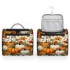 Adornori Pumpkin Fall Travel Toiletry Bag for Men and Women, Large Hanging Makeup Bag Organizer Toiletries Bag for Travel, Cosmetic Bag with Handle view 4