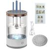 Automatic Makeup Brush Cleaner, Usb Rechargeable, Cleansing & Drying Brush Machine, One-Button Operation, Portable, Transparent view 1