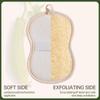 3 Pack Natural Loofah Exfoliating Body Scrubber, Biodegradable Bath Luffa Sponge, Loofas Body Scrub, Organic Loofah with Handle, Shower Loofah for Women view 2