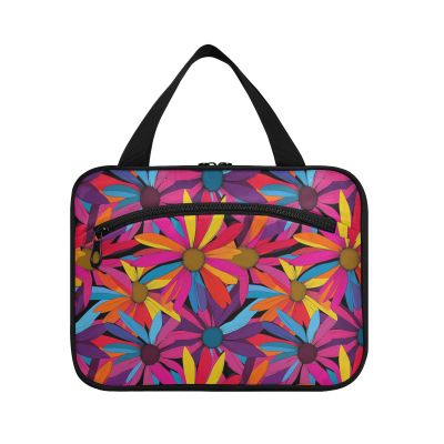 miaozhen Coneflower Genesis Colorful hanging shave kit with hook, designer portable for essentials for women bolsas para maquillaje de mujer L