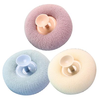 ELAYARD 3pcs Loufas Body Scrubber Exfoliating Back Shower Puff for Women Bath Accessories