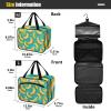 miaozhen Banana Fruit Green Art Painting hanging travel toiletry kit with hook, designer washable for travelers cartera para maquillaje L view 3