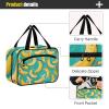 miaozhen Banana Fruit Green Art Painting hanging travel toiletry kit with hook, designer washable for travelers cartera para maquillaje L view 4