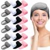 24 Pack Adjustable Spa Hair Bands With Closure, Stretchy Makeup Headbands For Skincare, Yoga, And Fitness view 1