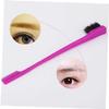 DEARMAMY 3pcs Double-head Eyebrow Brush Comb Grooming Tool for Women Girls Eyebrow Brush Comb Rosy view 2
