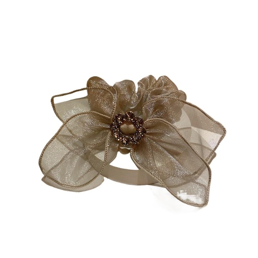 MDHCOP Hair Ties,Scrunchies, Hair Ornaments Sweet Yarn Diamond Buckle Hair Rubber Band Hair Rope Headdress