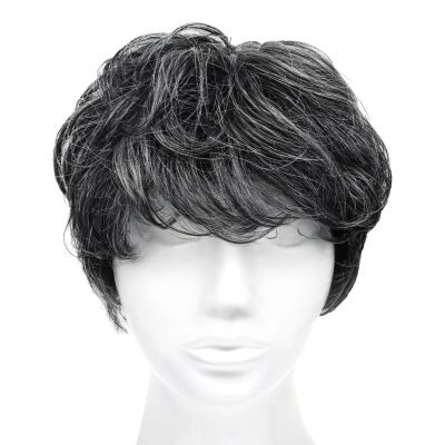 Short Grey Bob Wig For Women, Pixie Cut, Glueless Human Hair With Adjustable Fit And Mesh Design
