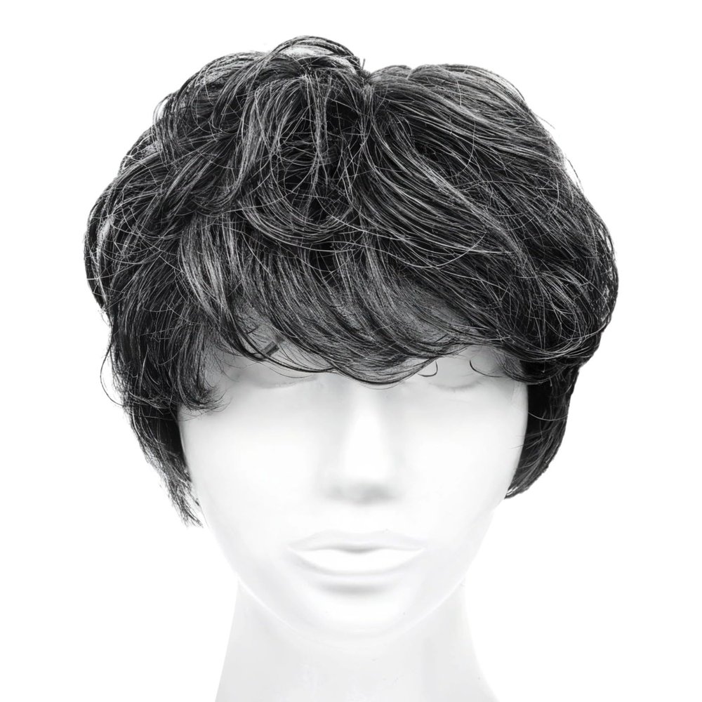 Short Grey Bob Wig For Women, Pixie Cut, Glueless Human Hair With Adjustable Fit And Mesh Design