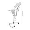 2-in-1 Salon Grade Professional Facial Steamer, Esthetician Steamer for Women with 5X Magnifying Lamp, 2 Adjustable Steam Levels, Hot Mist Function, for Salon Spa Home Beauty Equipment, White view 4