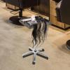 Salon Trolley Hair Dyeing & Perming Tool Rack with Adjustable Height, Rolling Barber Cart Storage Buckets, Extension Tray, for Salons Spas view 4