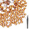 MECCANIXITY 3000pcs SS20 5mm Flatback Crystal Rhinestones, Resin Crystal Gems with Tweezer Dotting Pen Non Hotfix for Bedazzling Tumblers Mugs Bottles Nail DIY Crafts, Orange view 1