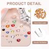 MECCANIXITY 3000pcs SS20 5mm Flatback Crystal Rhinestones, Resin Crystal Gems with Tweezer Dotting Pen Non Hotfix for Bedazzling Tumblers Mugs Bottles Nail DIY Crafts, Orange view 3