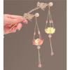 chinese hair sticks Chinese Style Flower Hair Sticks with Light Long Chain Tassel Hair Clips Women Hair Bun Maker Jewelry(Color2) view 2