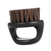 DEARMAMY 2pcs Boar Bristle Beard Brush Ergonomic Handle for Easy Grooming for Men's Beard Maintenance Portable for Travel Black view 1