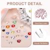 MECCANIXITY 2000pcs SS12 3mm Flatback Crystal Rhinestones, Resin Crystal Gems with Tweezer Dotting Pen Non Hotfix for Bedazzling Tumblers Mugs Bottles Nail DIY Crafts, Pink view 3