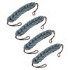 4Pcs Stretchable Back Scrubbers for Shower - Exfoliating Body Scrubber with Mesh for Deep Cleansing, 22 in (Green) view 1