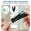 0.6 Wide Jaw Stainless Steel Nail Clipper For Thick Nails, Heavy Duty Toenail Cutter With Nail File, Large Trimmer For Men And Women In Tin Box view 3