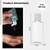 100 Count Travel Bottles 2 Oz with Flip Cap, Squeeze Plastic Bottles for Shower Gel, Lotion, Face Cream, Includes 5 Funnels for Easy Refill view 4