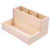 ARTSEWPLY Wooden Multi-grid Cosmetics Organizer Versatile Makeup Storage Case for Vanity Desk and Bathroom for Makeup Jewelry and Stationery Construction view 1