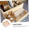 ARTSEWPLY Wooden Multi-grid Cosmetics Organizer Versatile Makeup Storage Case for Vanity Desk and Bathroom for Makeup Jewelry and Stationery Construction view 2