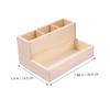 ARTSEWPLY Wooden Multi-grid Cosmetics Organizer Versatile Makeup Storage Case for Vanity Desk and Bathroom for Makeup Jewelry and Stationery Construction view 4