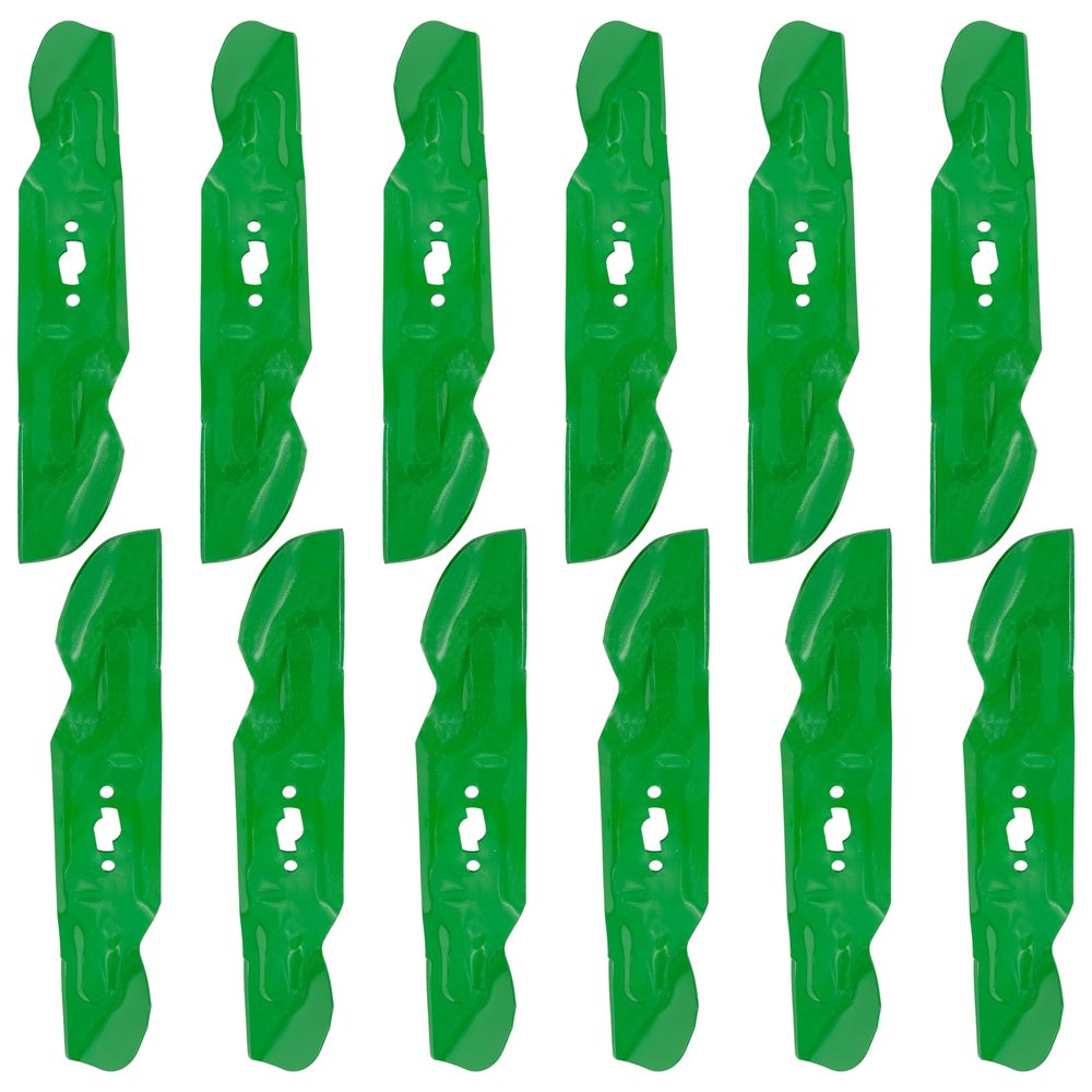 Caltric 54in Deck High Lift Blades Compatible with MTD Compatible with Cub Cadet Compatible with Troy-Bilt 490-110-C194 490110C194