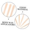 ELAYARD 100 Pcs Wax Applicators for Hair Removal Irregular Wooden Wax Sticks Disposable Body Waxing Rods for Women for Spa and Home Use view 3