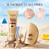 5-in-1 Broad Spectrum Sunscreen SPF50+ PA++++, Lightweight Watery Essence, Strong UVA/UVB Protection, Water Resistant, Non-Greasy & Gentle for Face and Body (Golden collagen) view 2
